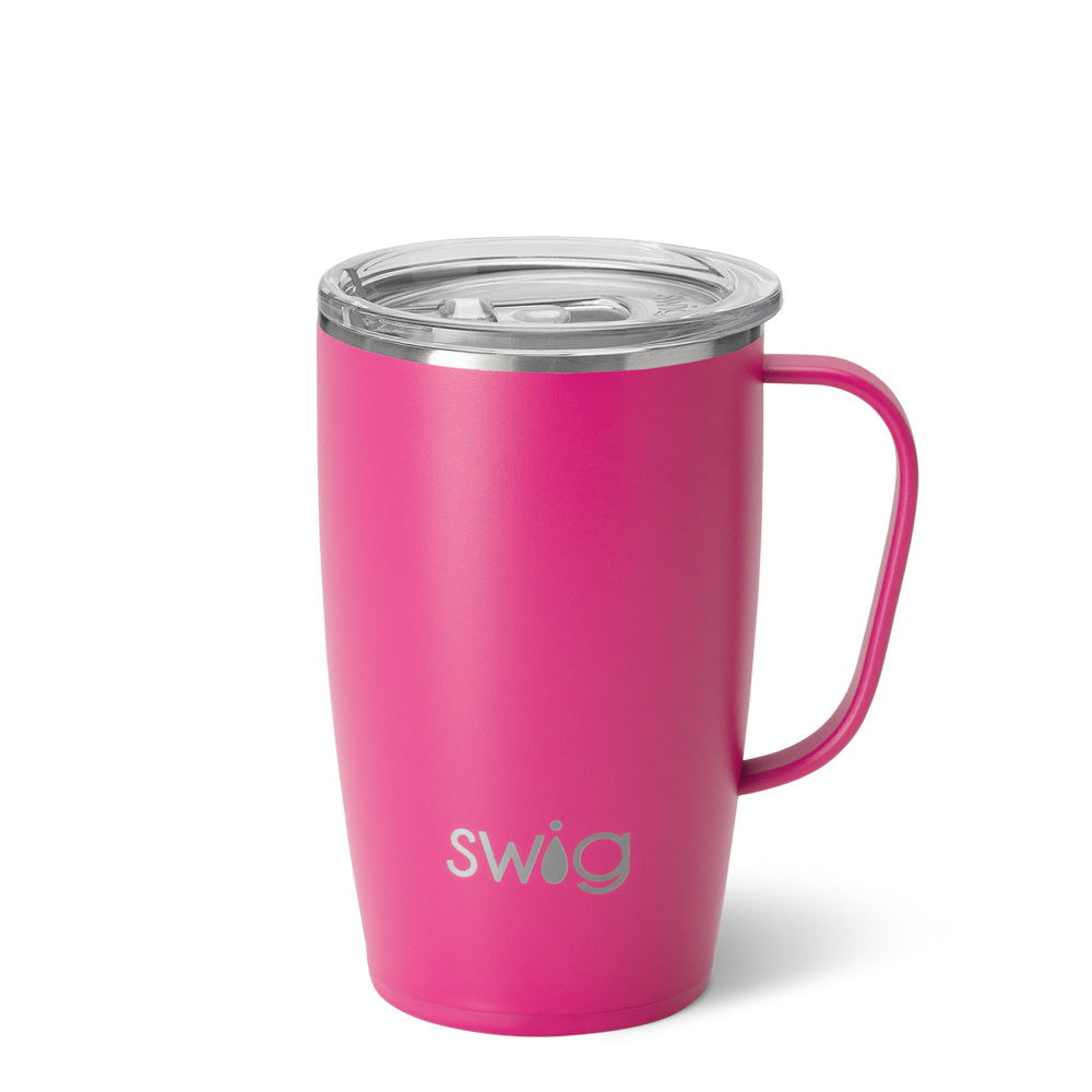 Hot Pink Travel Mug (18oz)