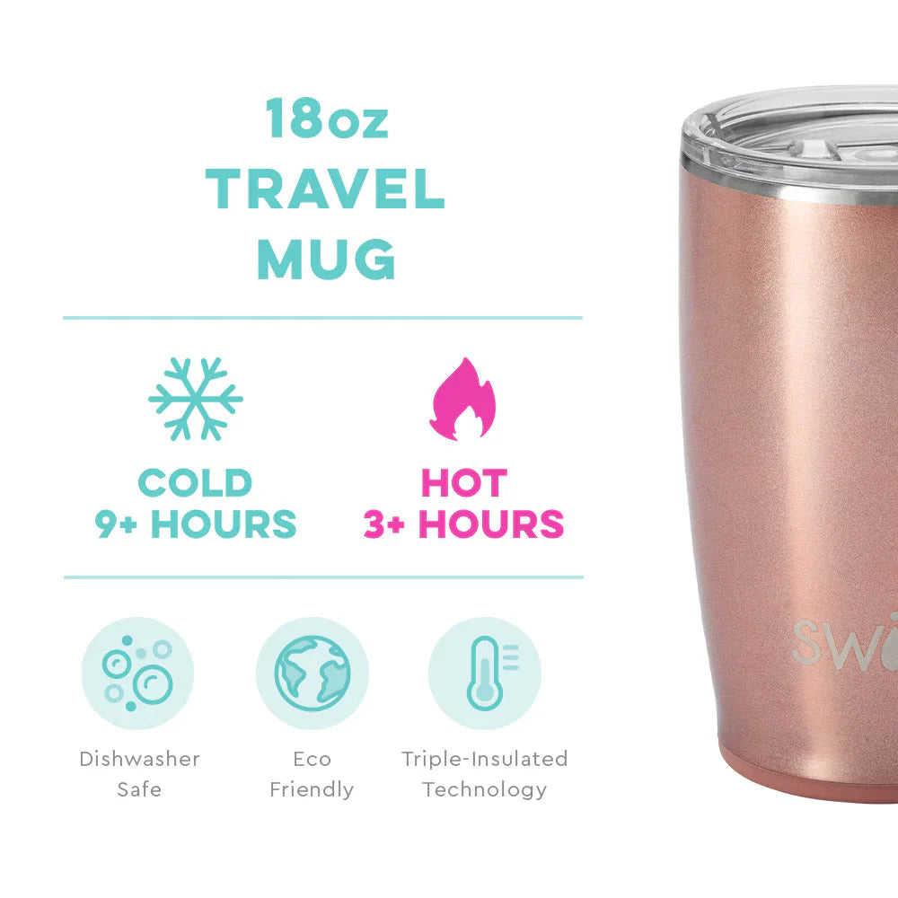 Travel Mug - Shimmer Rose Gold