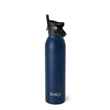 Navy Flip + Sip Bottle (20oz)