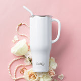 Shimmer White Mega Mug (40oz)