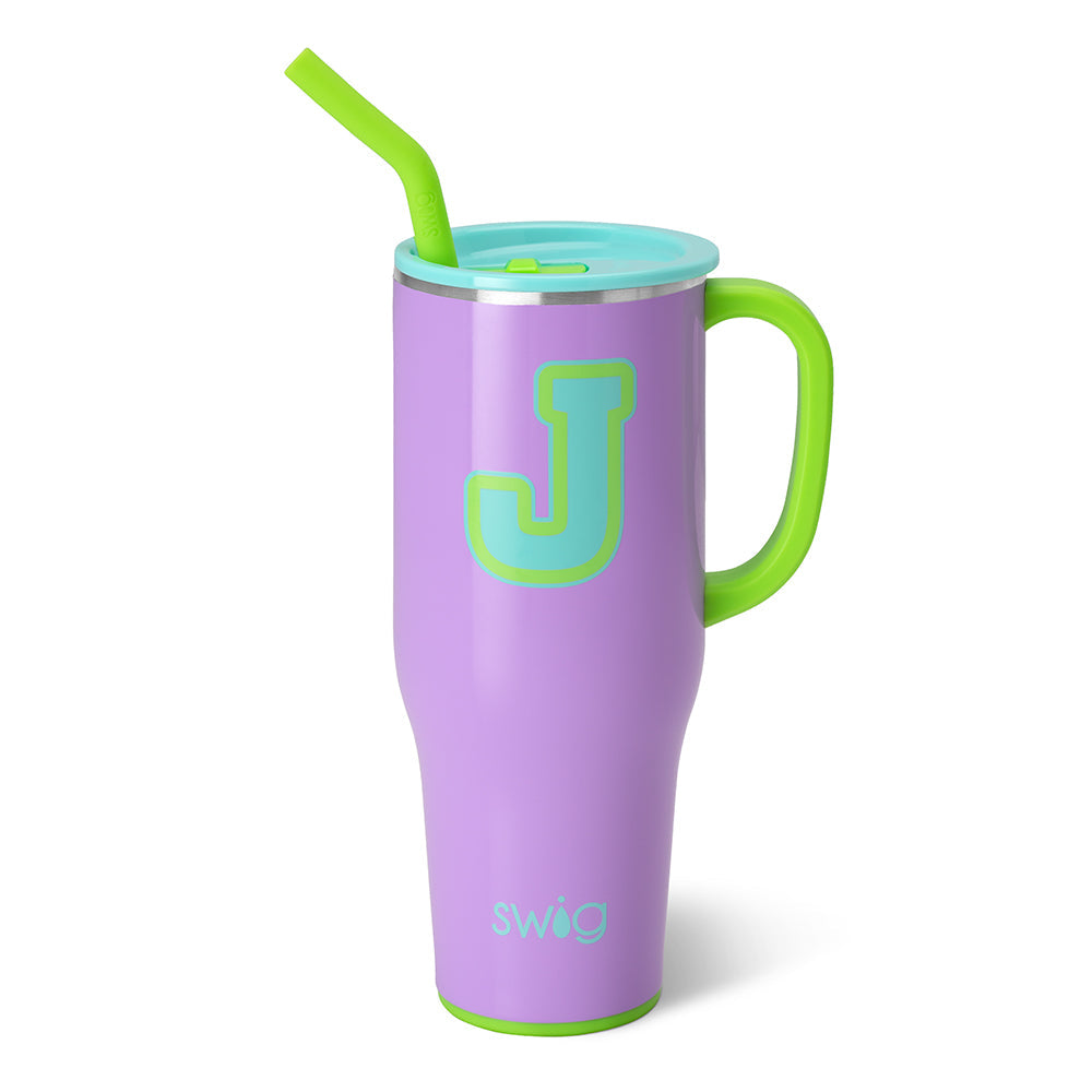 Ultra Violet Initial J Mega Mug (40oz)