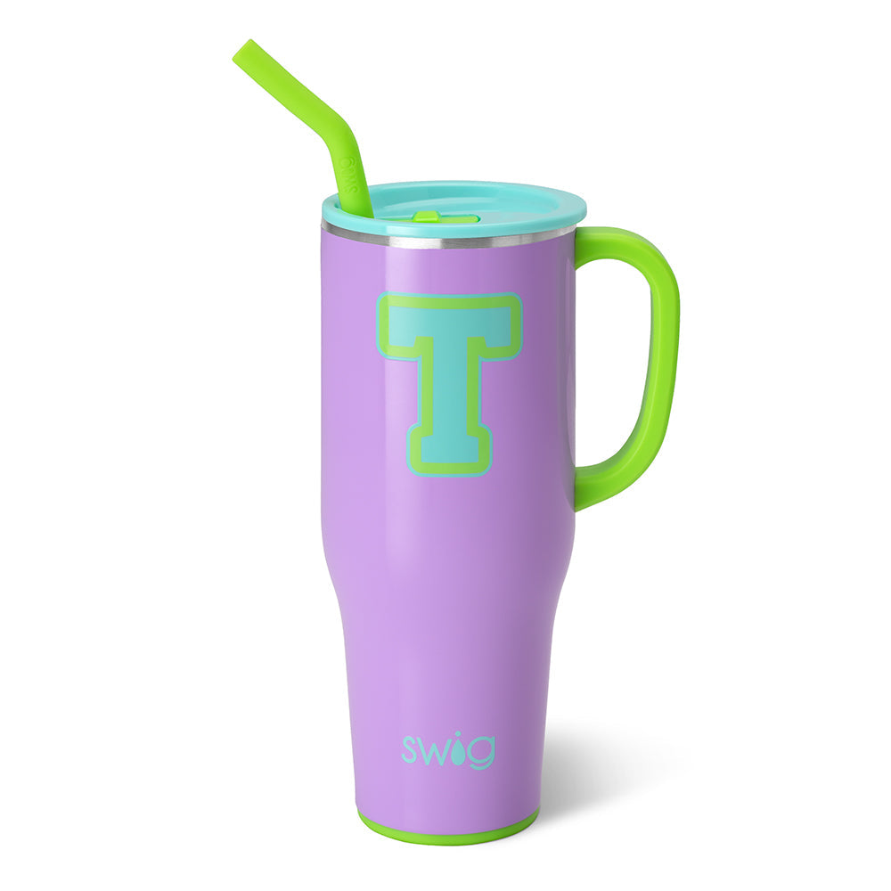 Ultra Violet Initial T Mega Mug (40oz)