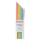 Rainbow Glitter Reusable Straw Set