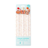 Pumpkin Spice Girl Straw Topper Set