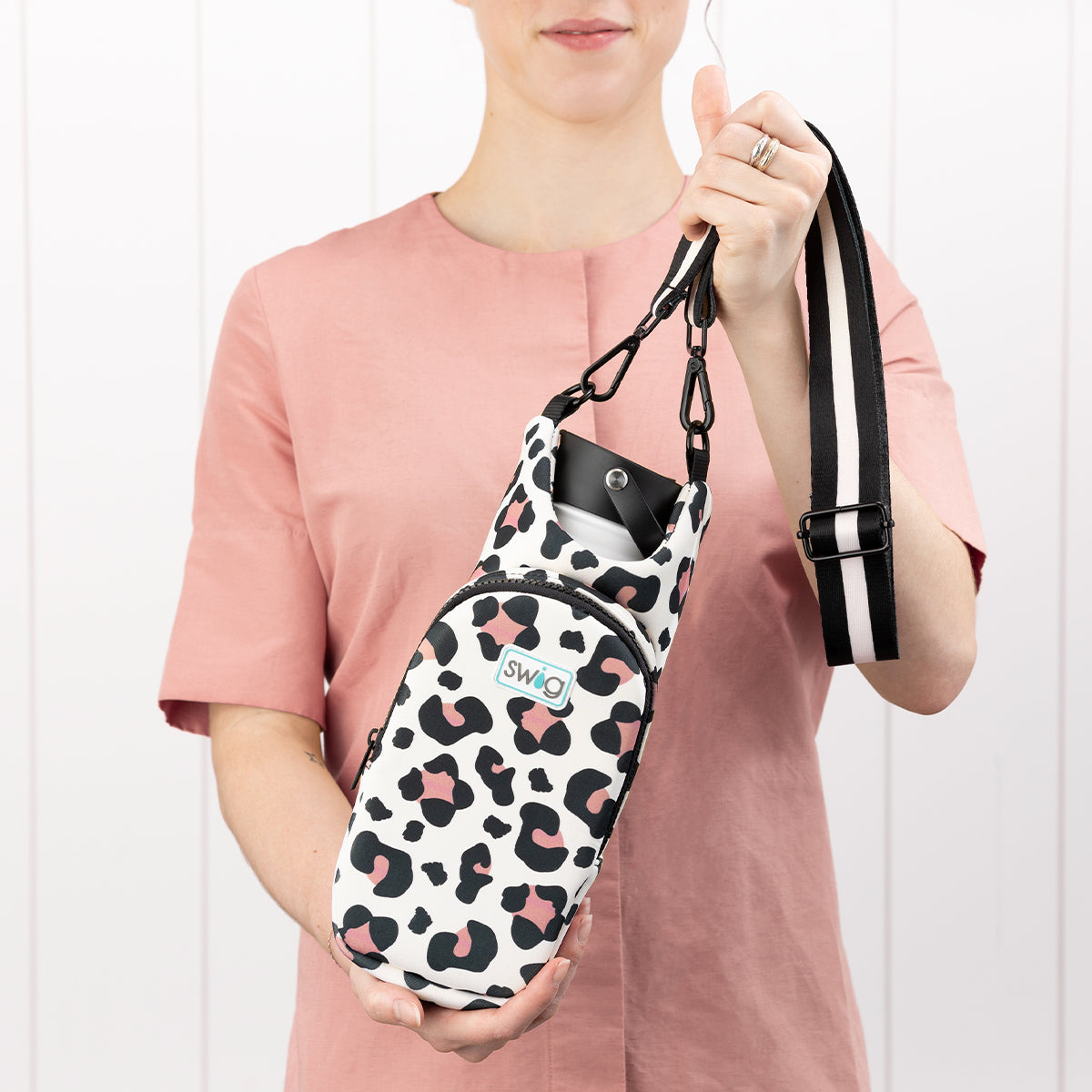 Luxy Leopard Water Bottle Sling