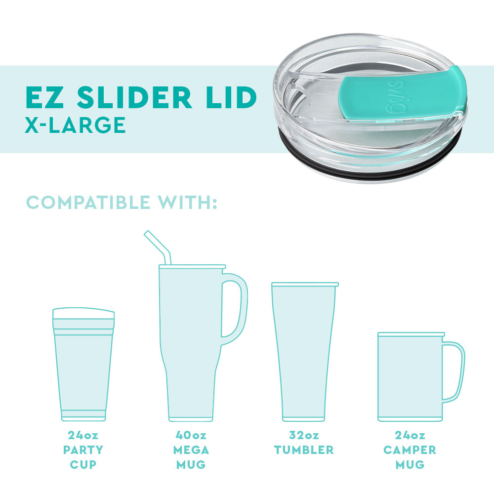 Aqua X-Large EZ Slider Lid