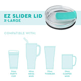 Aqua X-Large EZ Slider Lid