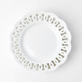 White Lace Dinner Plates (Set of 4)