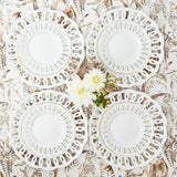 White Lace Starter Plates (Set of 4)